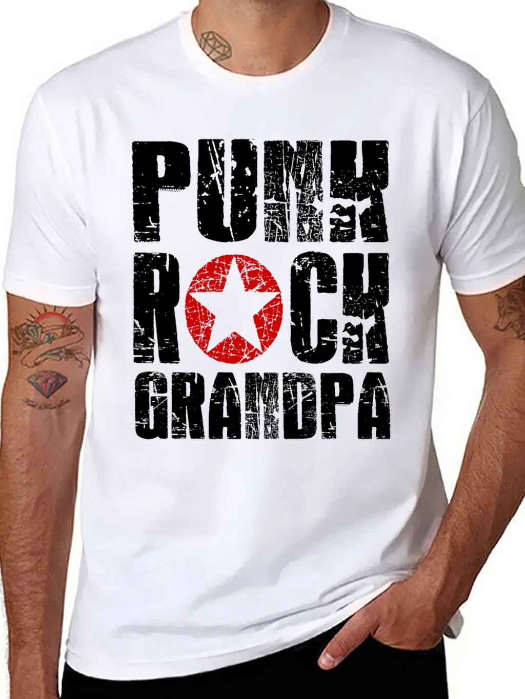 Punk Rock Grandpa T-Shirt product image 7