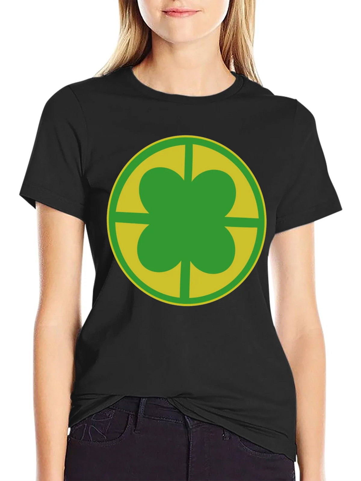 Clover Leaf Graphic Tee - Lucky Charm Design product image 2