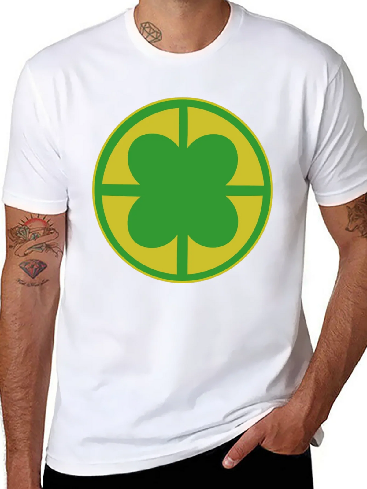Clover Leaf Graphic Tee - Lucky Charm Design product image 7