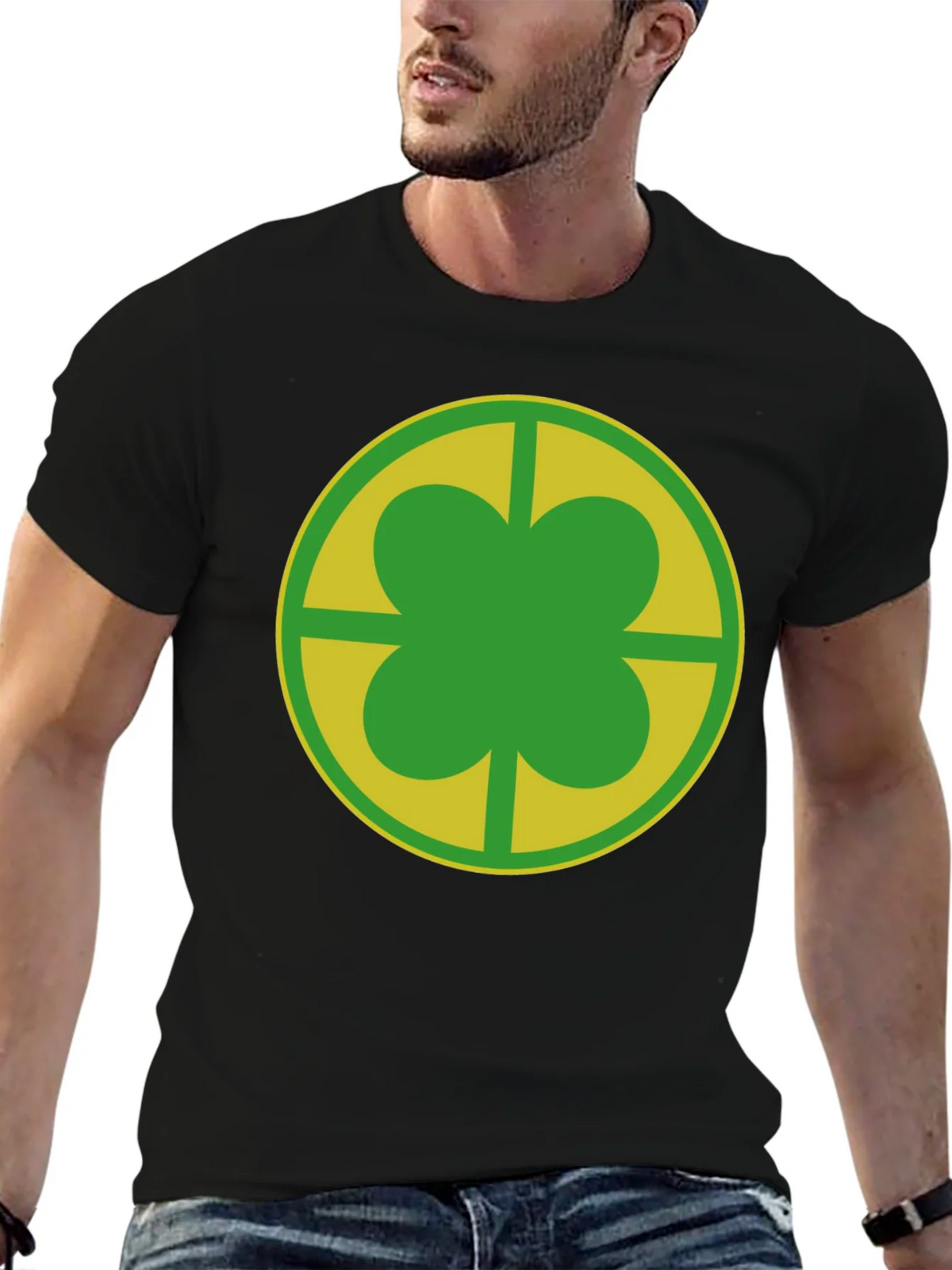 Clover Leaf Graphic Tee - Lucky Charm Design product image 6