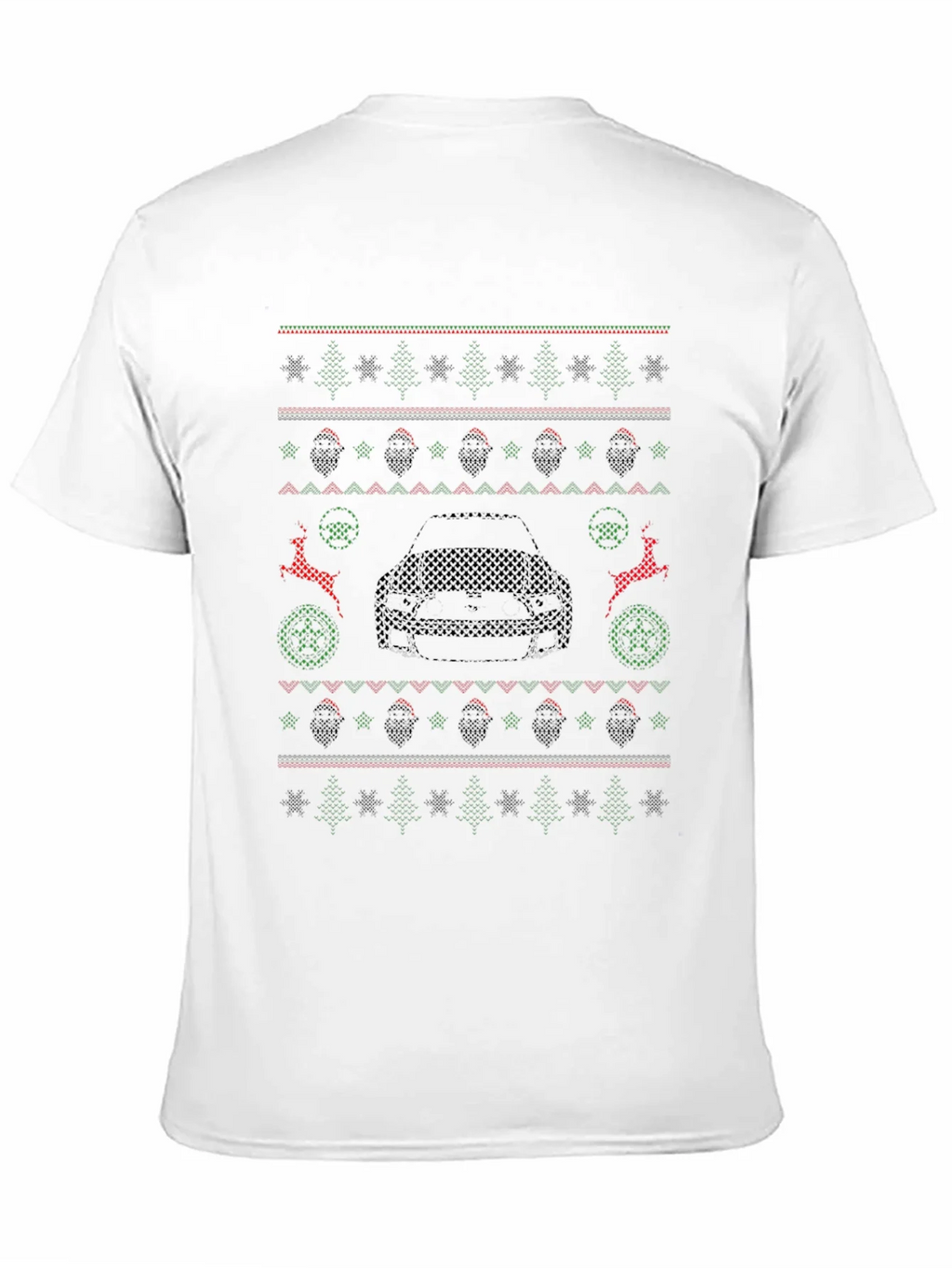 Ugly Christmas Sweater Style Car Graphic Tee product image 10