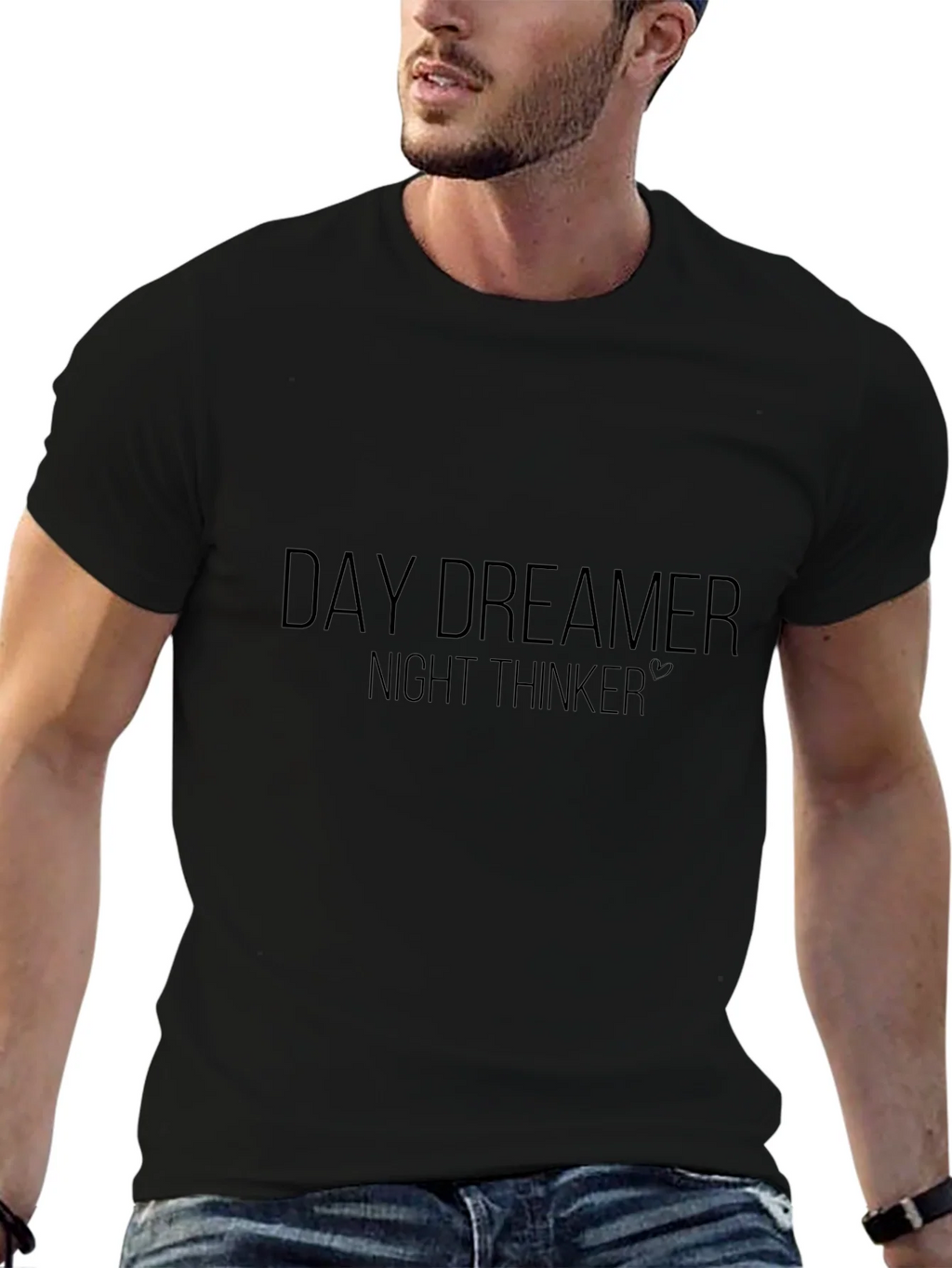 Daydreamer Night Thinker Black T-Shirt product image 6