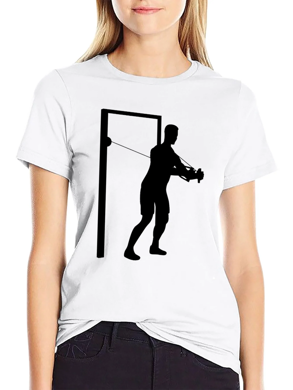 Workout Man Graphic T-Shirt - Black product image 7