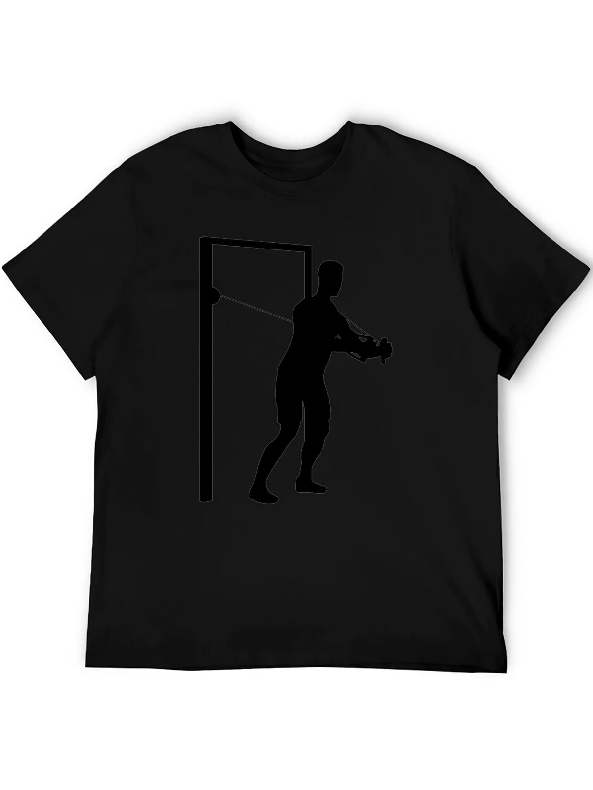 Workout Man Graphic T-Shirt - Black product image 4