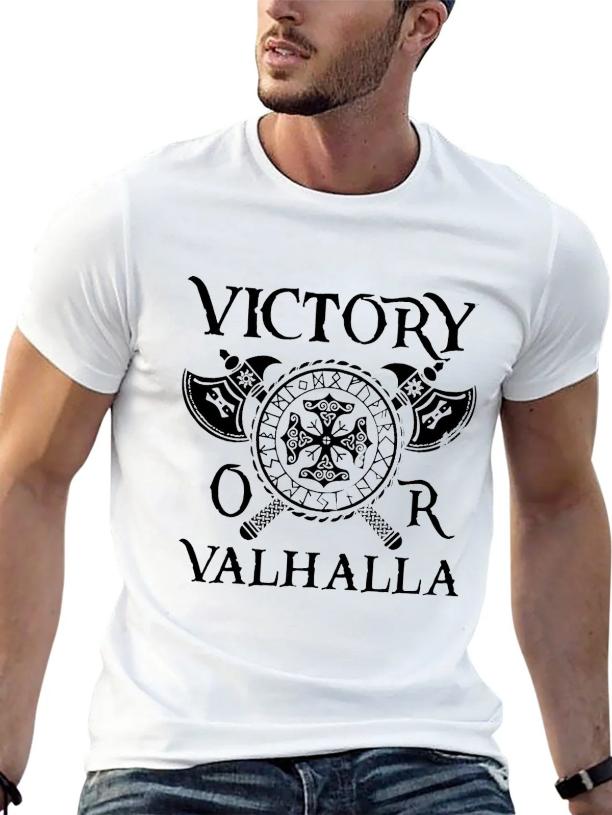 Victory or Valhalla Viking Graphic T-Shirt product image 12
