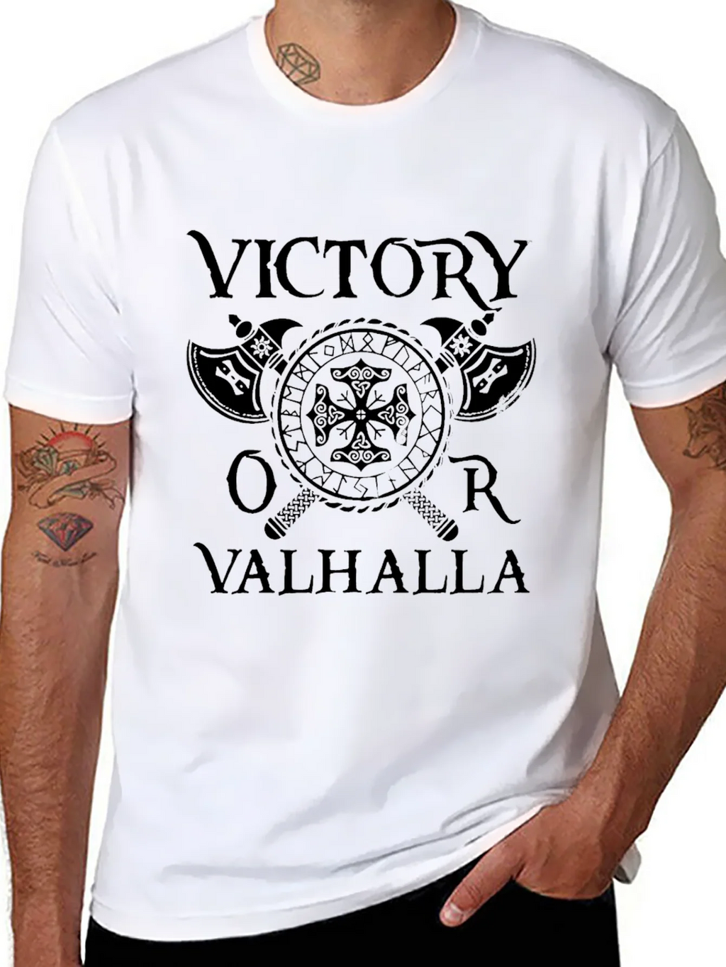 Victory or Valhalla Viking Graphic T-Shirt product image 7