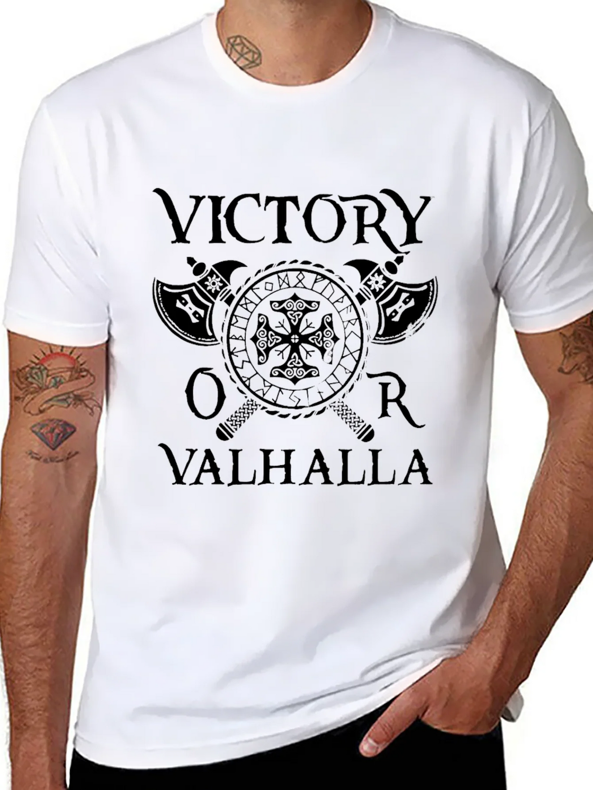 Victory or Valhalla Viking Graphic T-Shirt product image 7