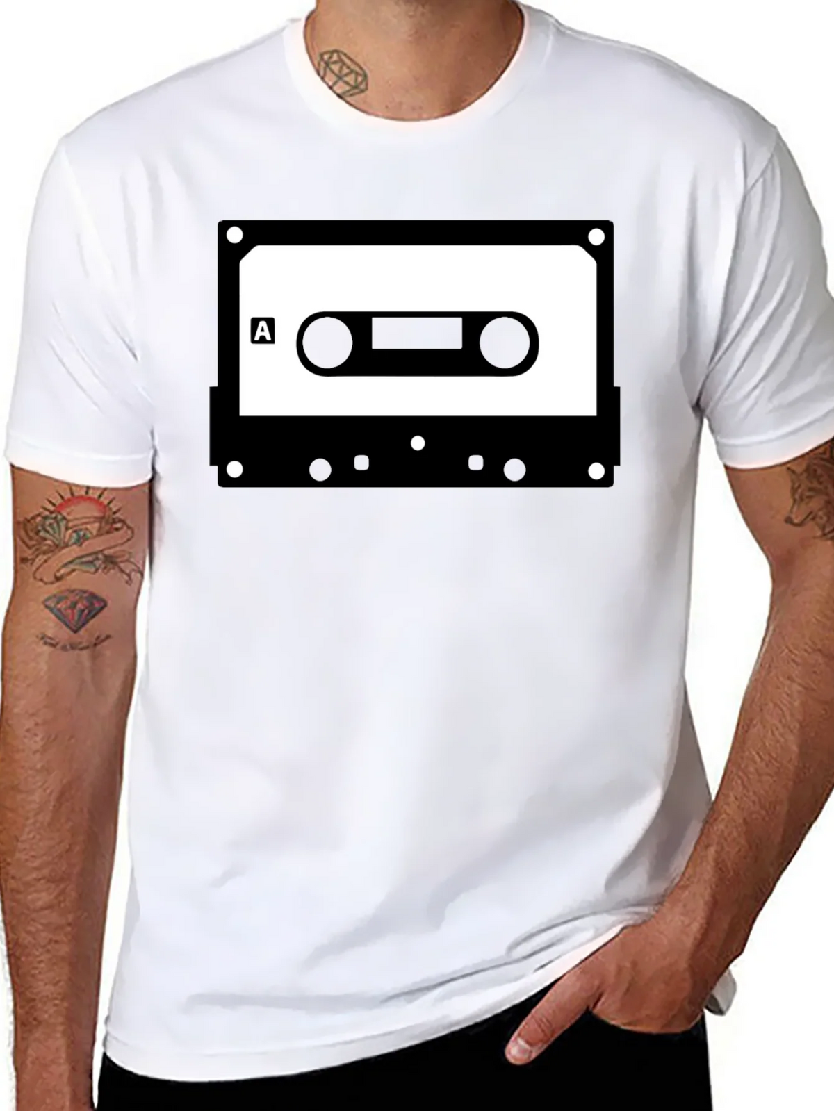 Retro Cassette Tape Graphic Tee - Classic Audio Cool product image 7
