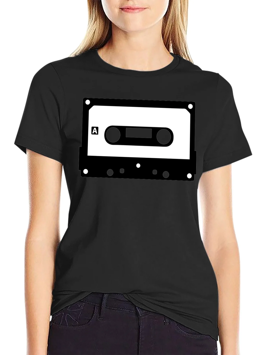 Retro Cassette Tape Graphic Tee - Classic Audio Cool product image 2