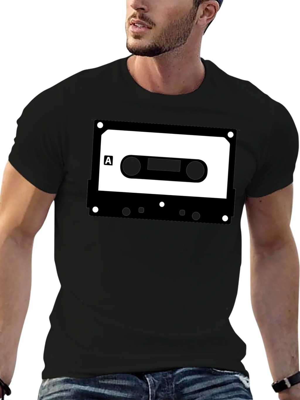 Retro Cassette Tape Graphic Tee - Classic Audio Cool product image 6