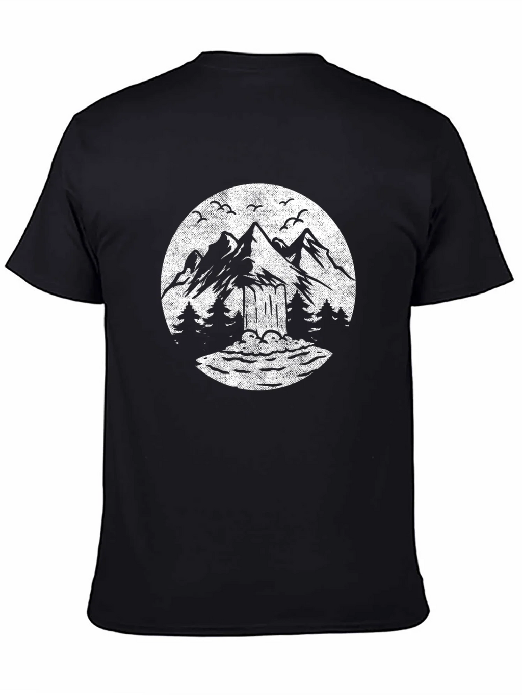 Mountain Graphic Black T-Shirt Nature Design Tee product image 4