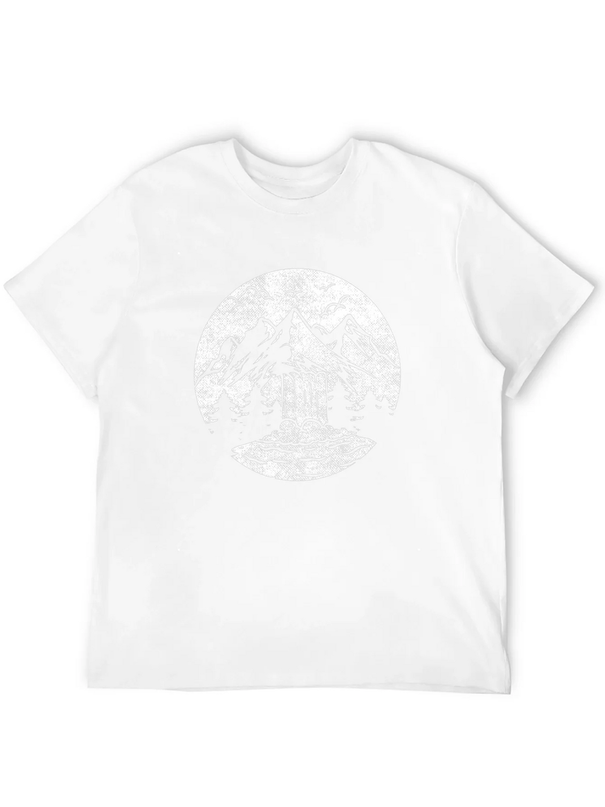 Mountain Graphic Black T-Shirt Nature Design Tee product image 10