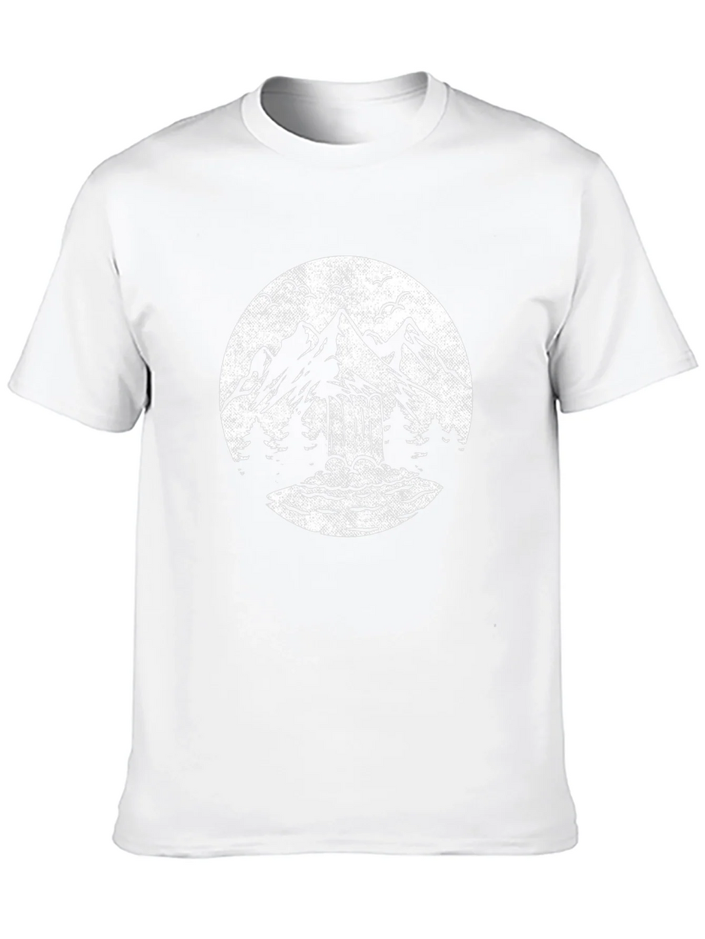 Mountain Graphic Black T-Shirt Nature Design Tee product image 8