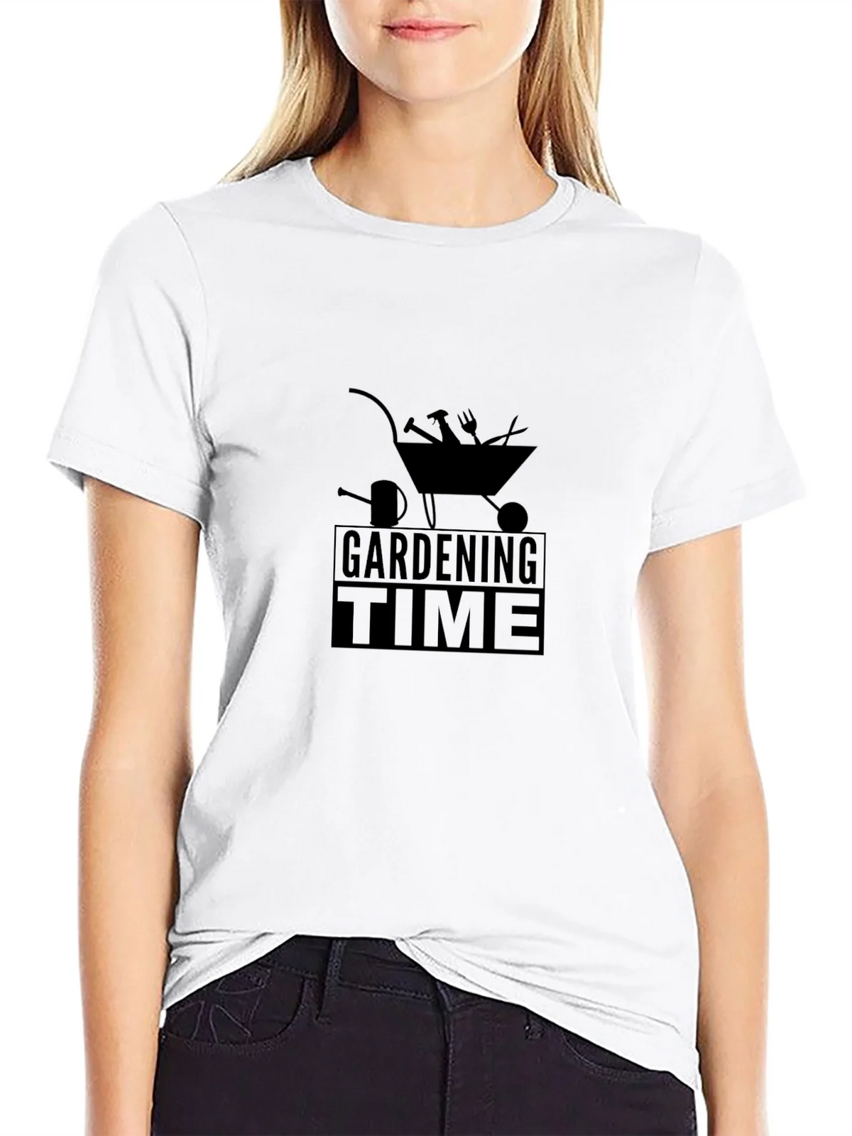 Gardening Time Black T-Shirt product image 8