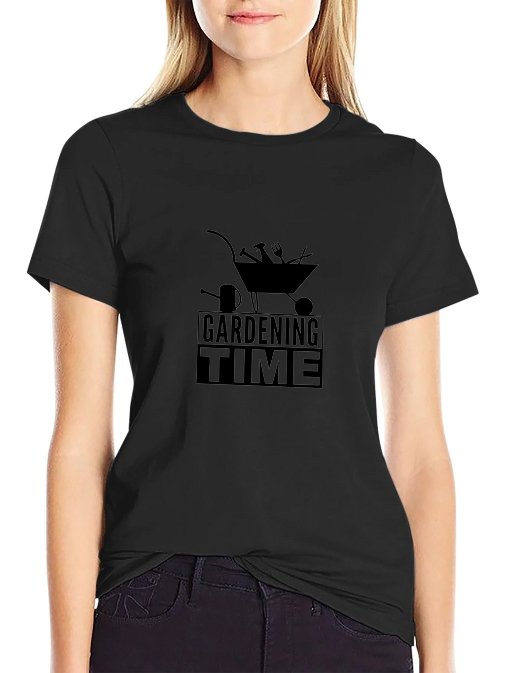 Gardening Time Black T-Shirt product image 2