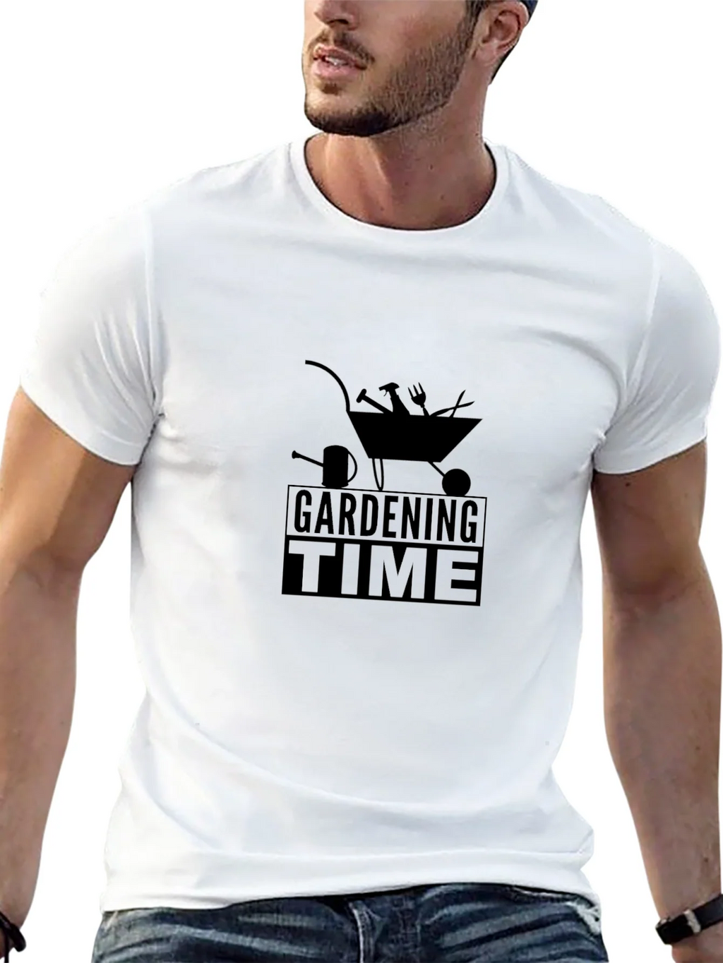 Gardening Time Black T-Shirt product image 12