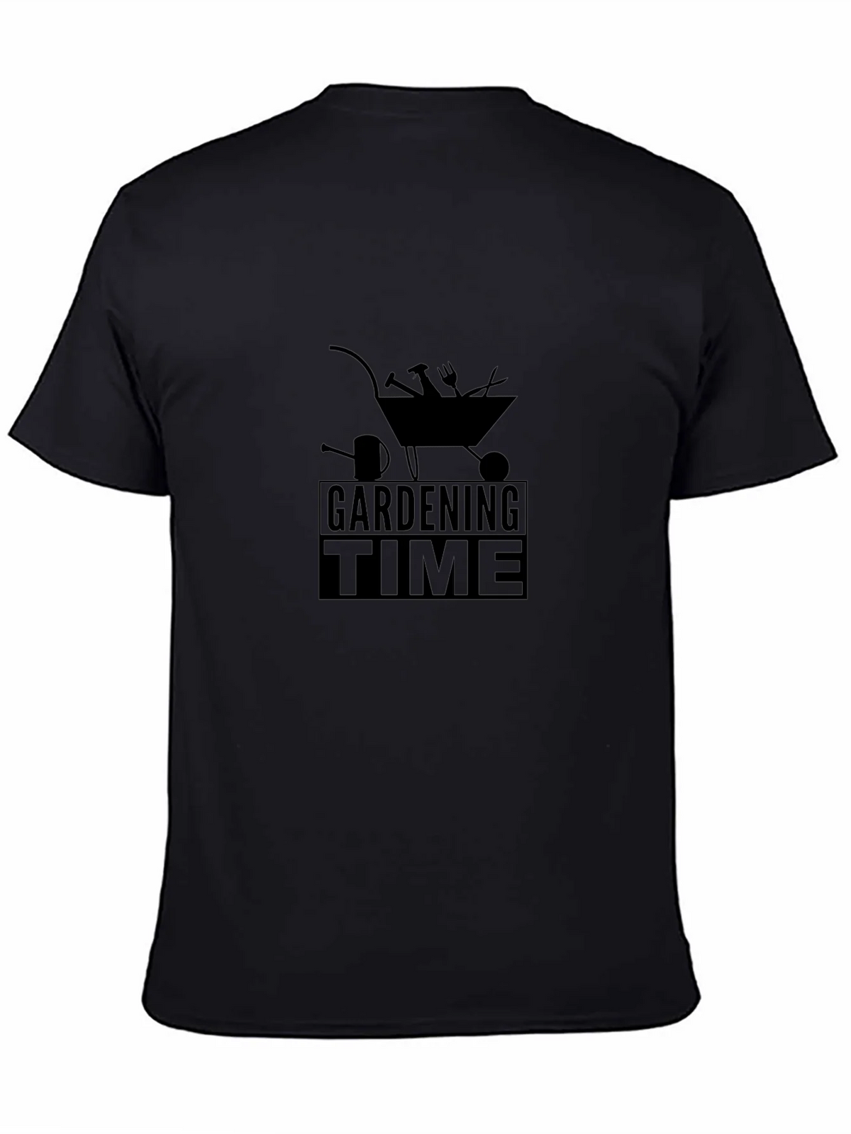 Gardening Time Black T-Shirt product image 4