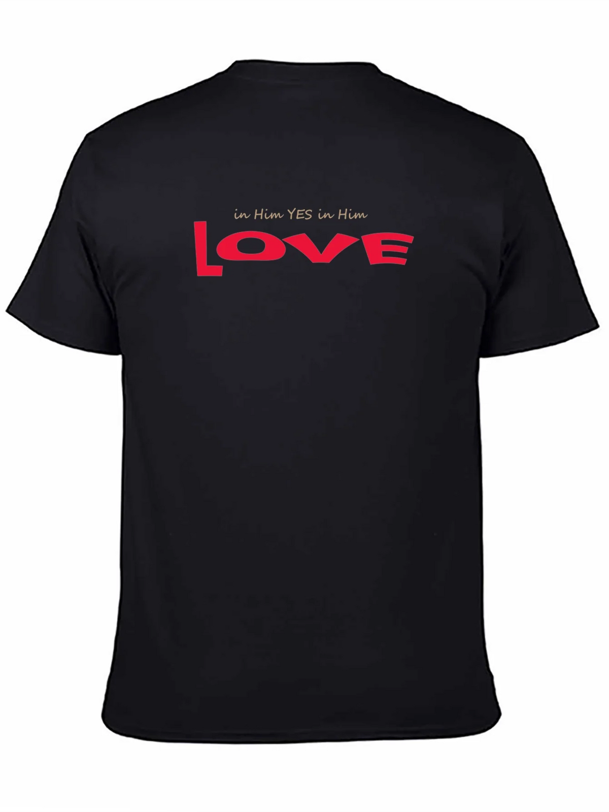 Love T-Shirt - in Him YES in Red product image 4