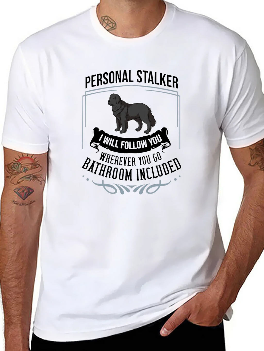 Personal Stalker Dog Graphic T-Shirt product image 7