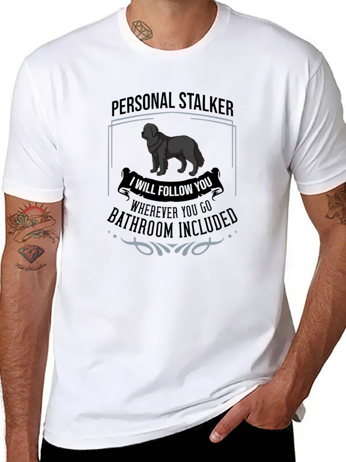 Personal Stalker Dog Graphic T-Shirt product image 7