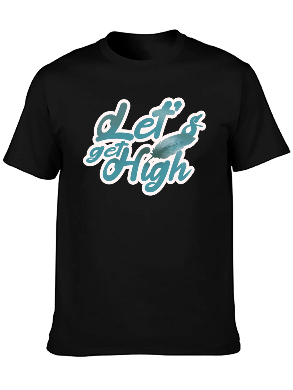 Lets Get High Feather Graphic T-Shirt product image 2