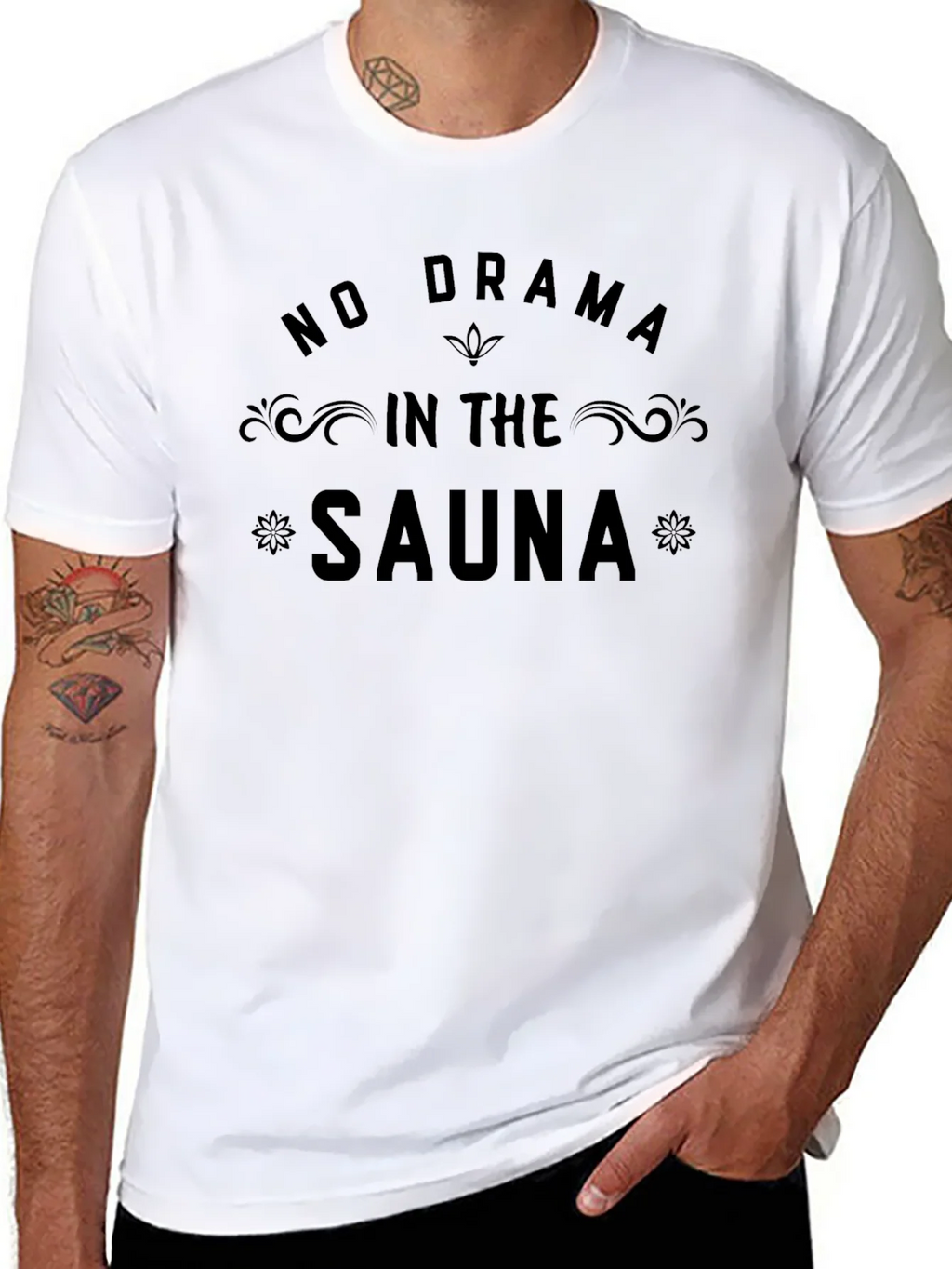 No Drama In The Sauna Graphic T-Shirt product image 4