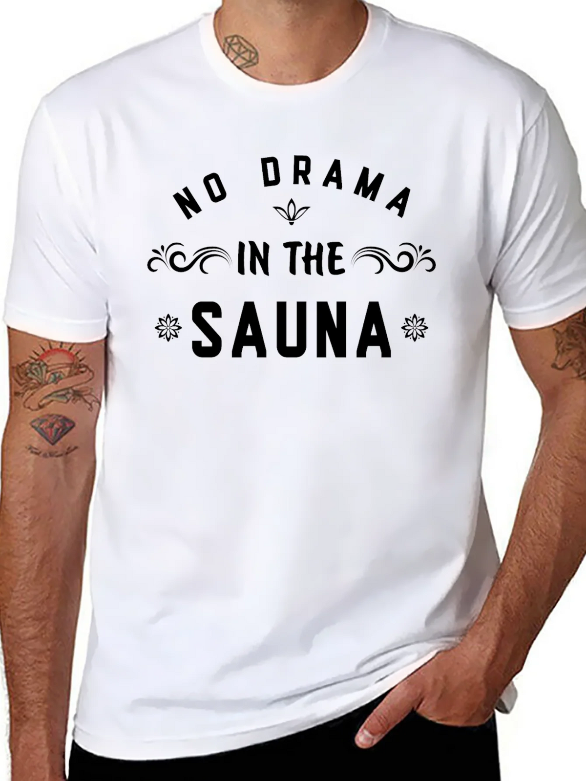 No Drama In The Sauna Graphic T-Shirt product image 4