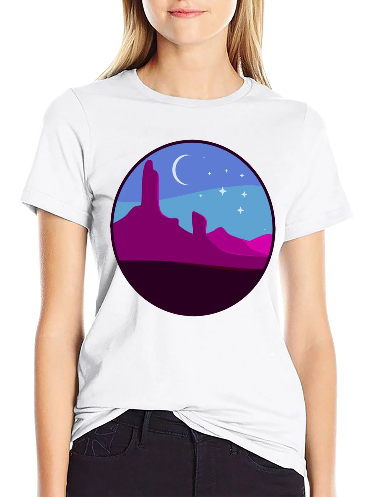 Desert Nightscape Graphic Tee product image 7