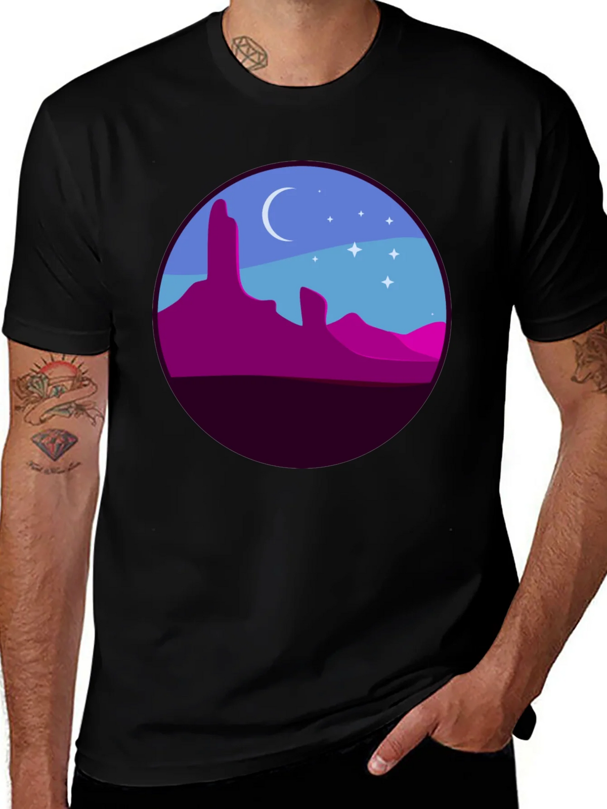Desert Nightscape Graphic Tee product image 1