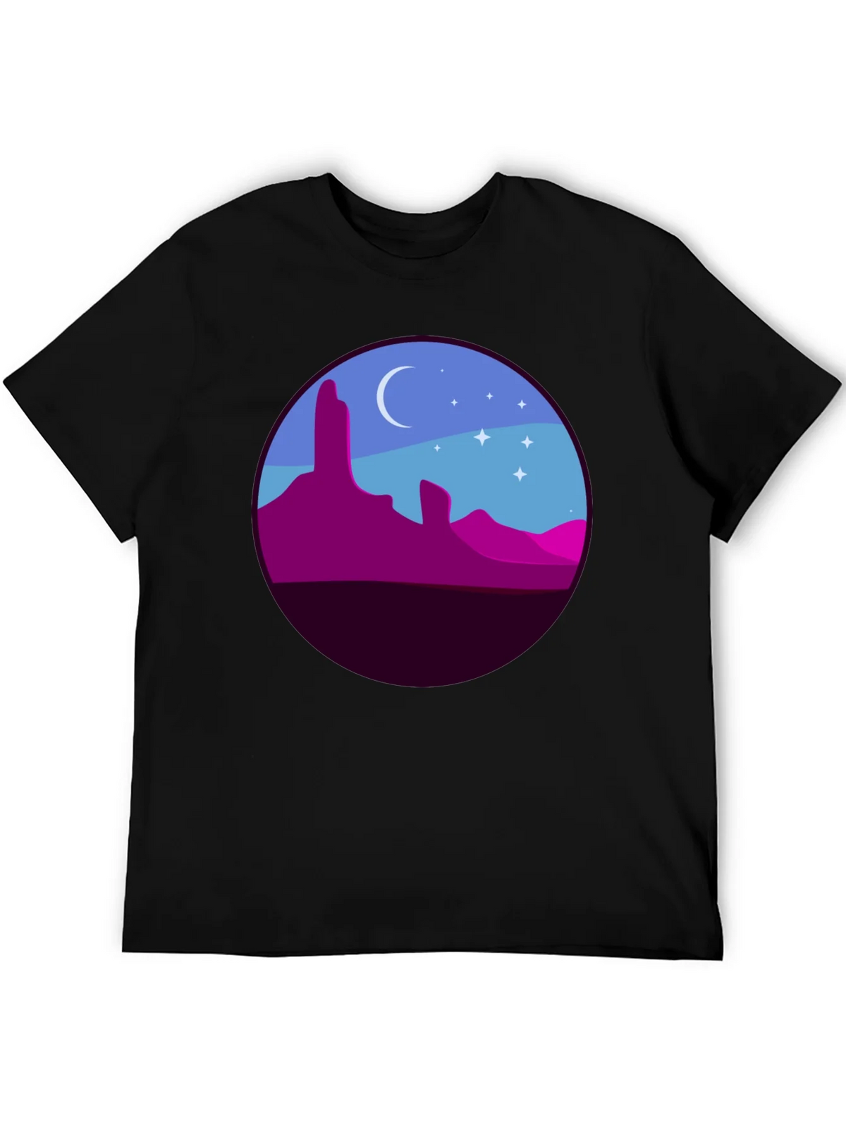 Desert Nightscape Graphic Tee product image 5
