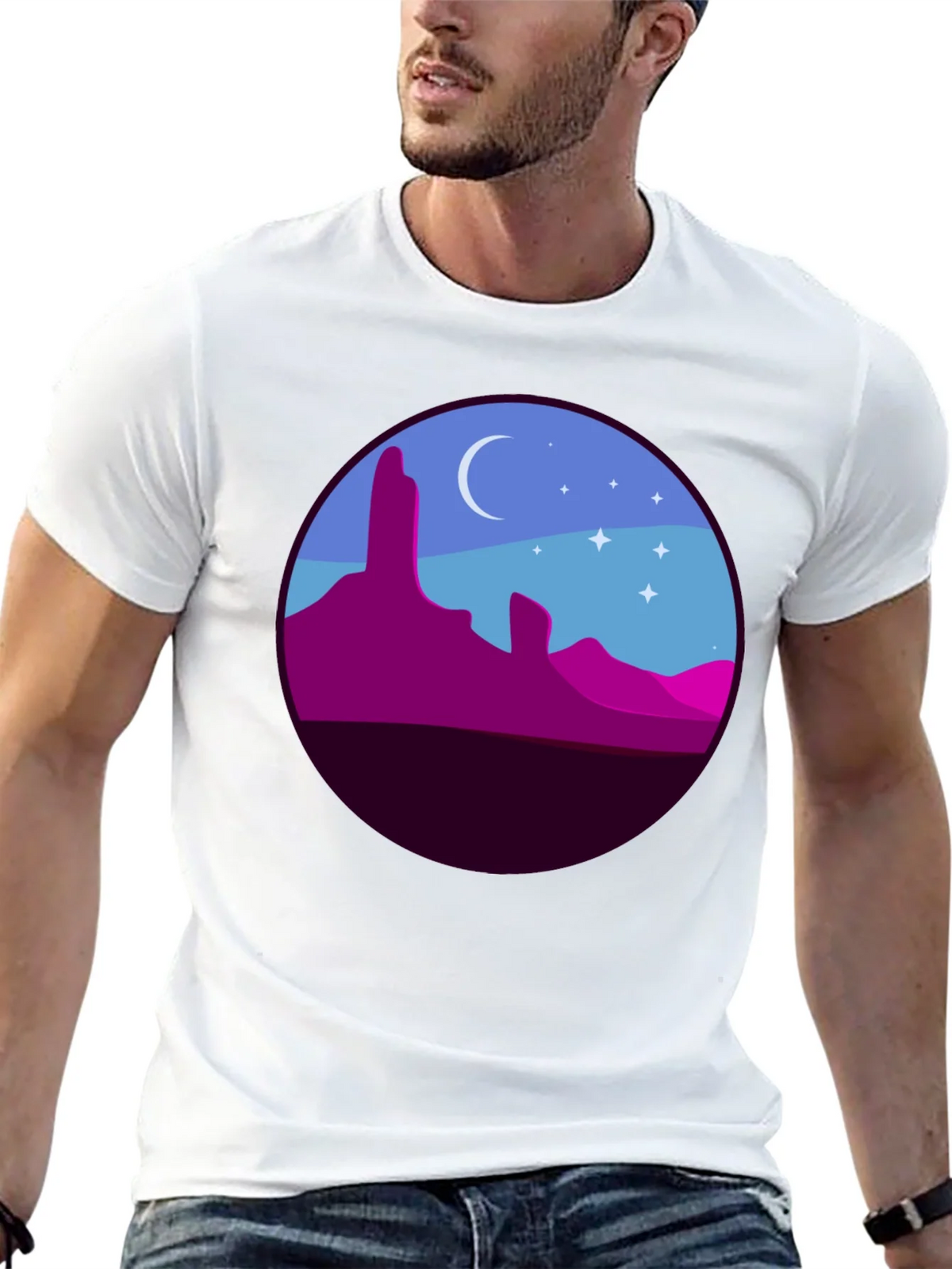 Desert Nightscape Graphic Tee product image 10