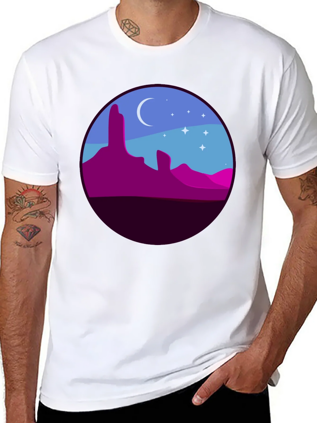 Desert Nightscape Graphic Tee product image 6