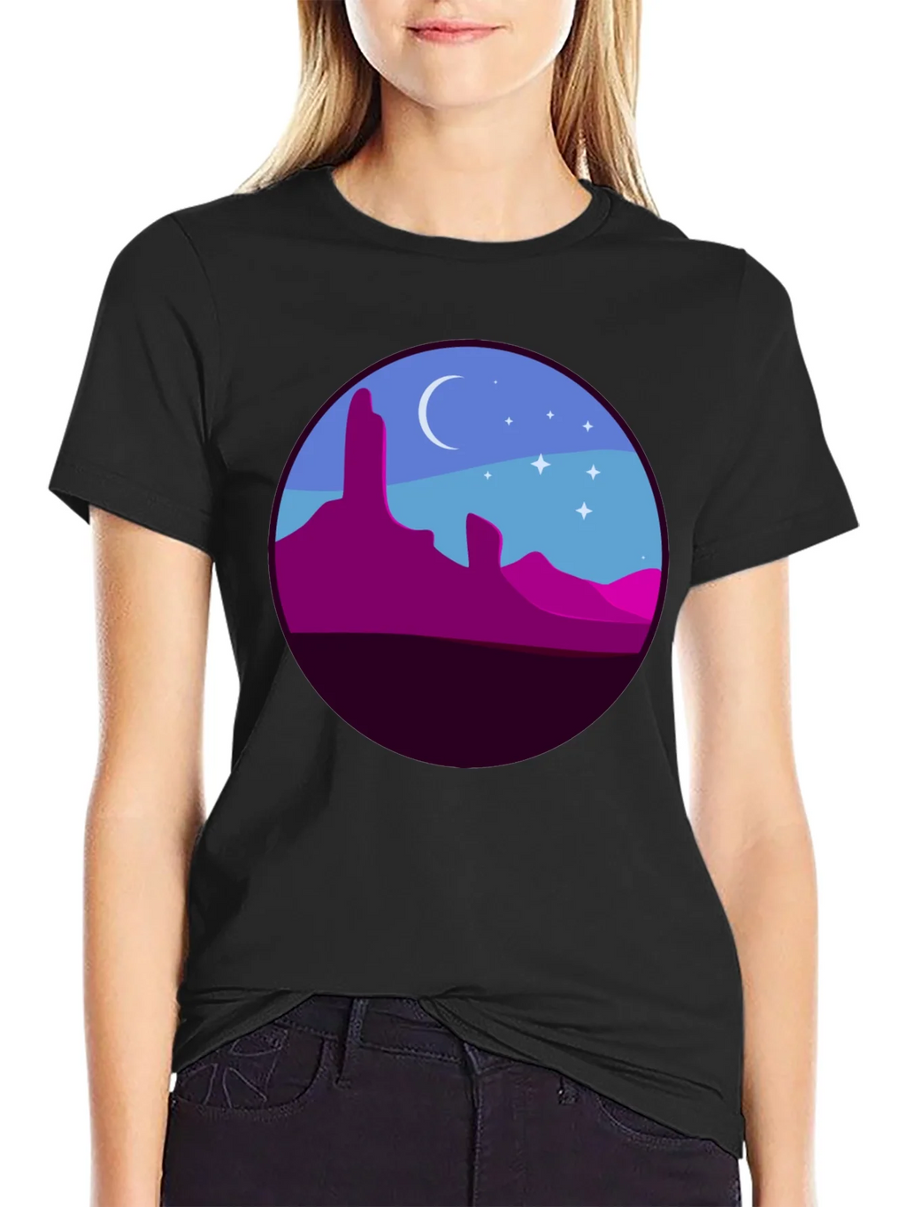 Desert Nightscape Graphic Tee product image 2
