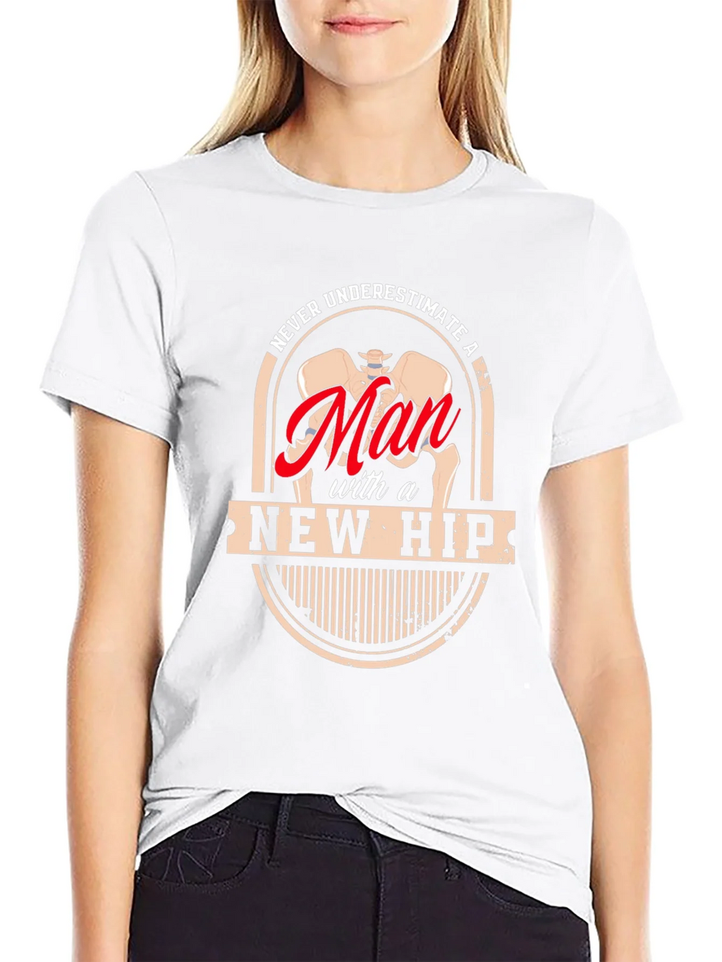 Never Underestimate a Man with a New Hip T-Shirt product image 8