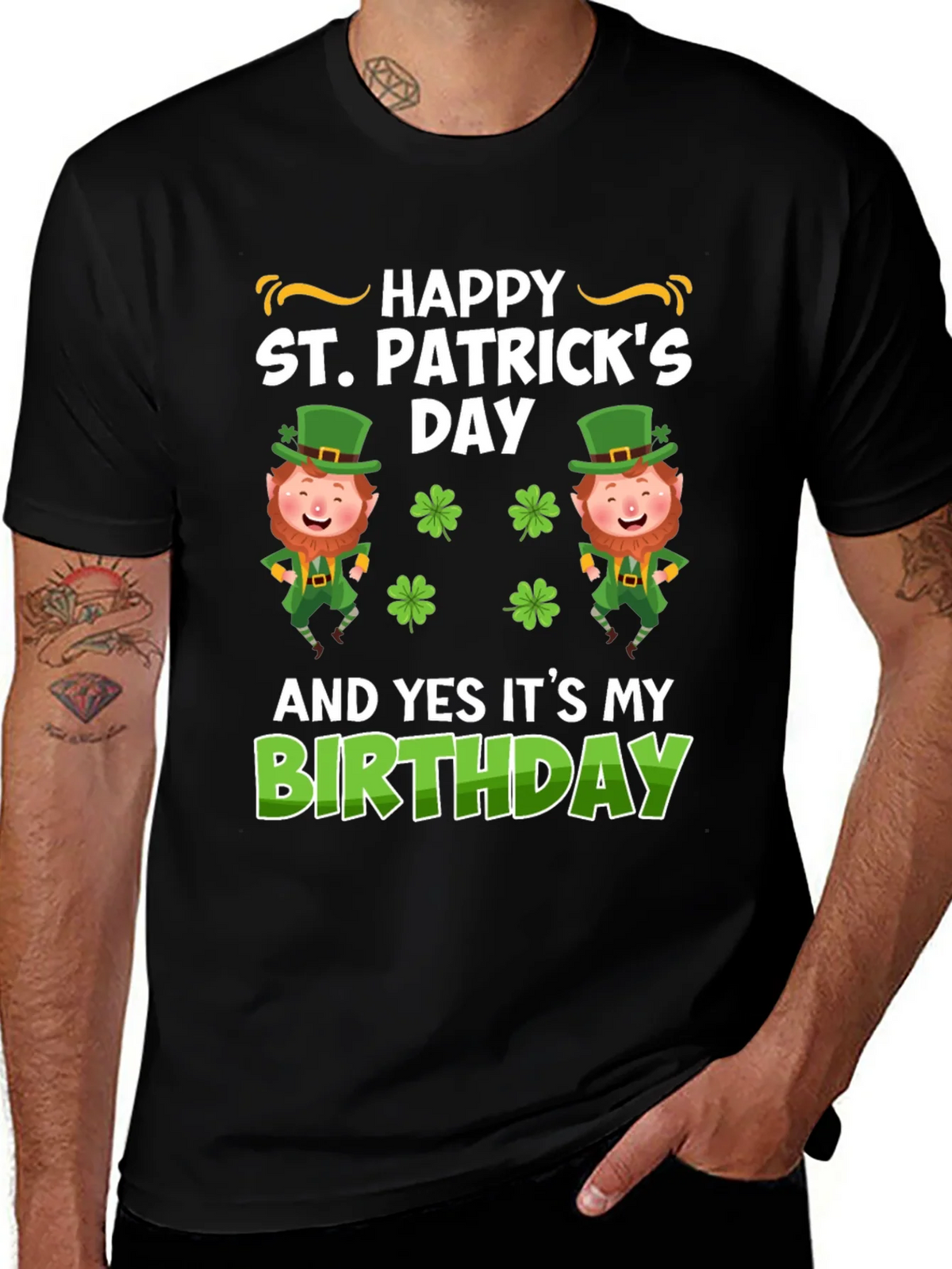 St. Patricks Day Birthday Graphic T-Shirt product image 1