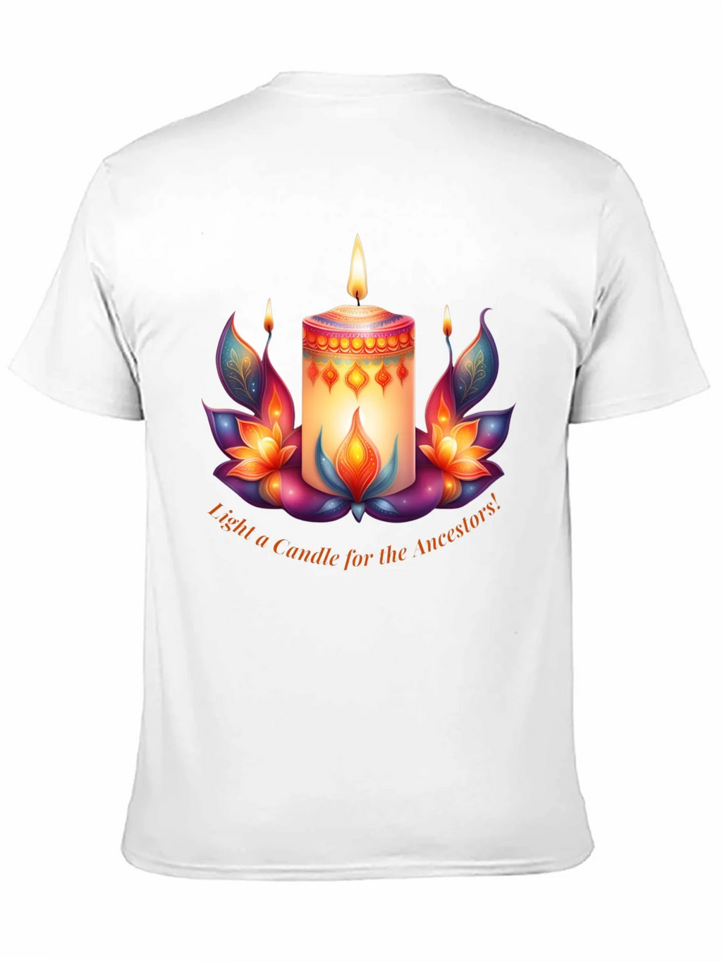 Ancestral Light T-Shirt - Candle & Lotus Design product image 10