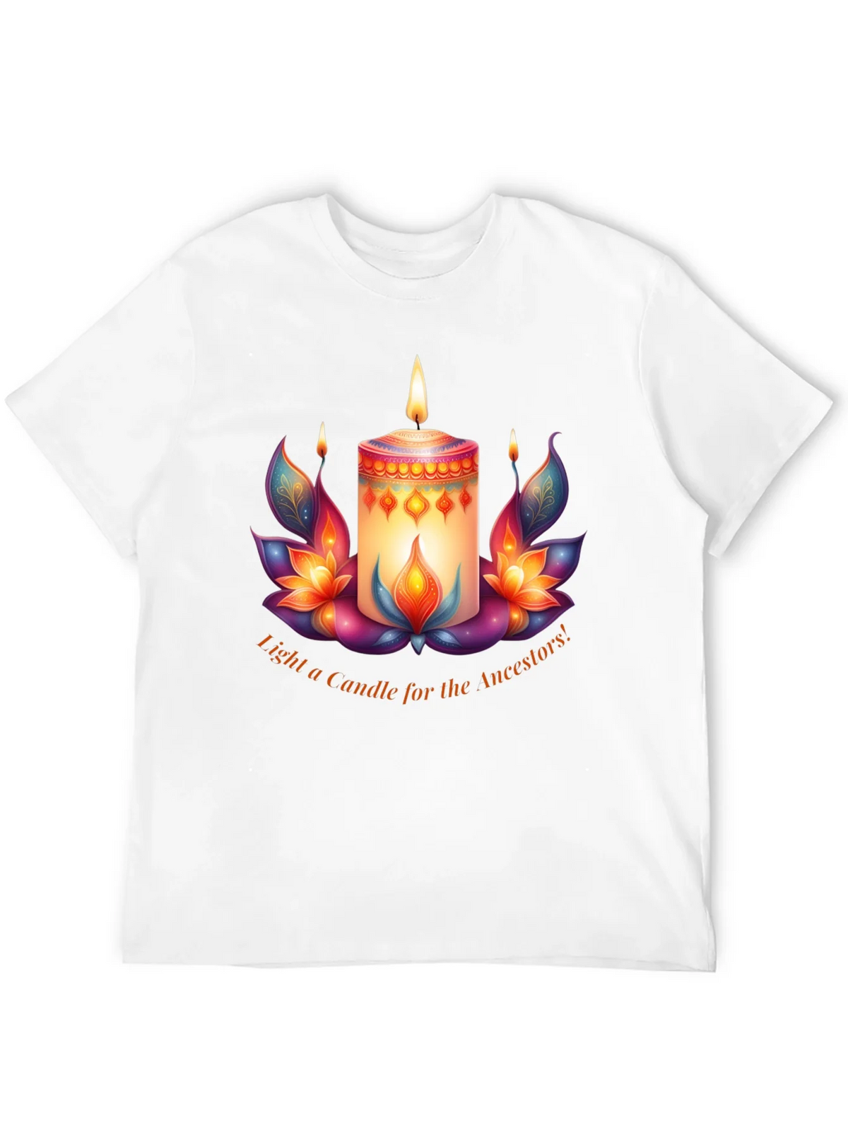 Ancestral Light T-Shirt - Candle & Lotus Design product image 11