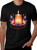 Ancestral Light T-Shirt - Candle & Lotus Design product image 1