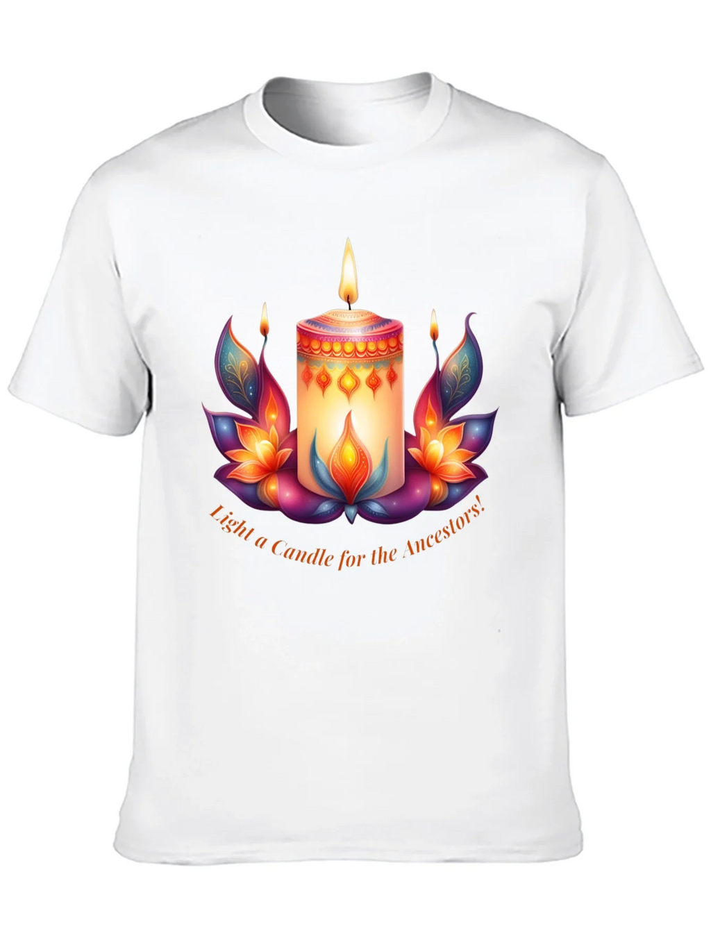 Ancestral Light T-Shirt - Candle & Lotus Design product image 9