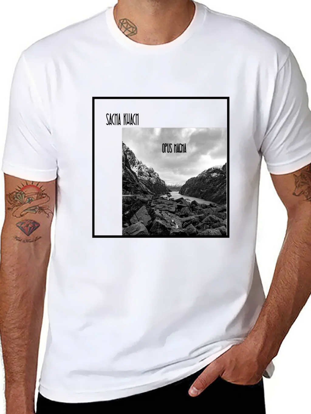 Opus Magma Black Graphic Tee product image 7
