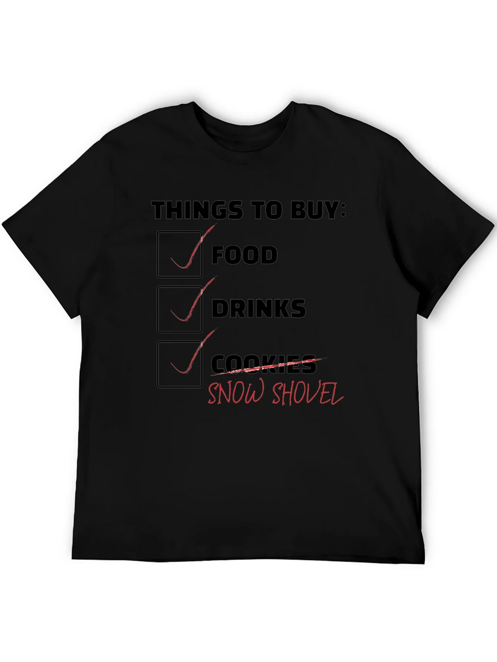 Grocery List Graphic T-Shirt product image 5