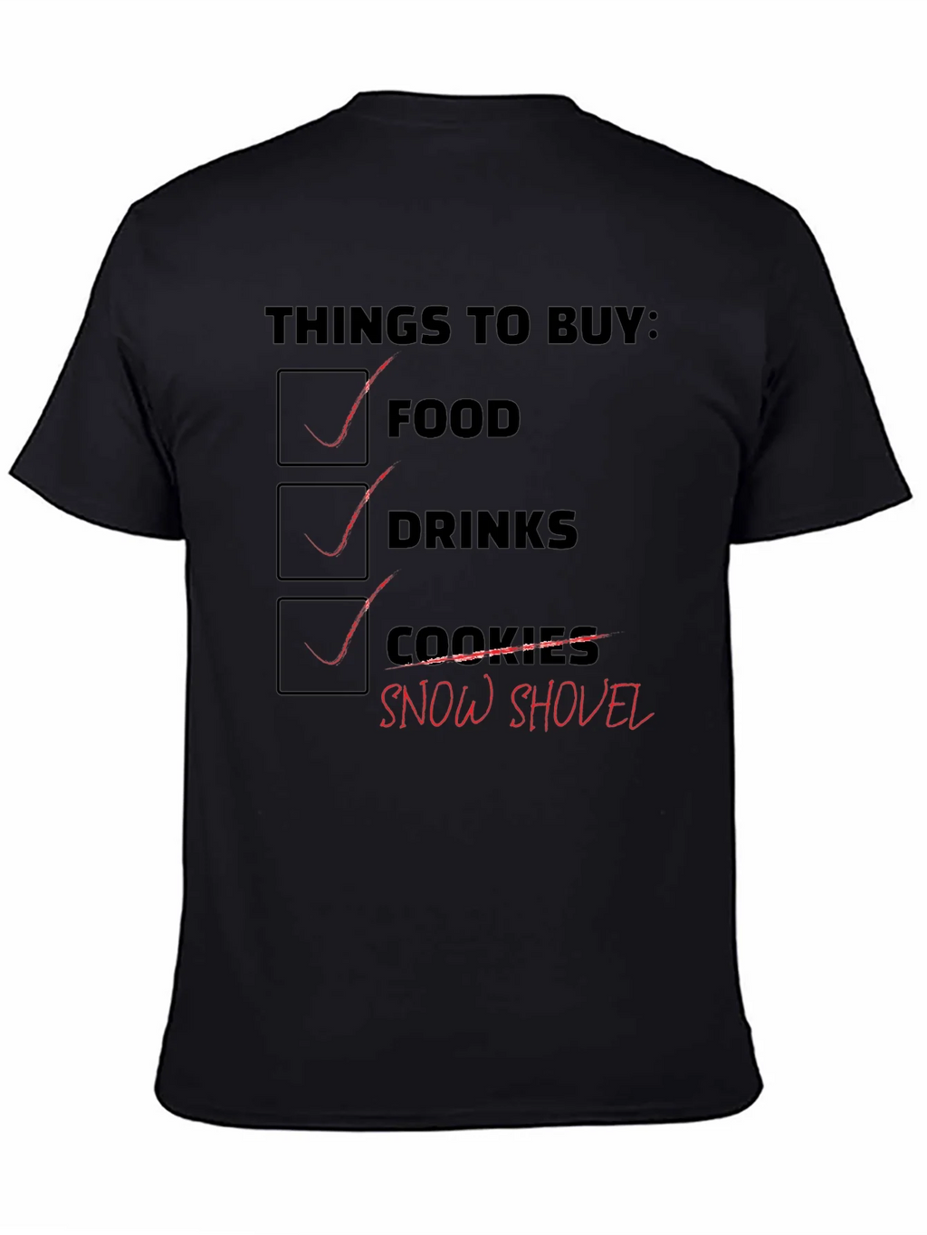 Grocery List Graphic T-Shirt product image 4