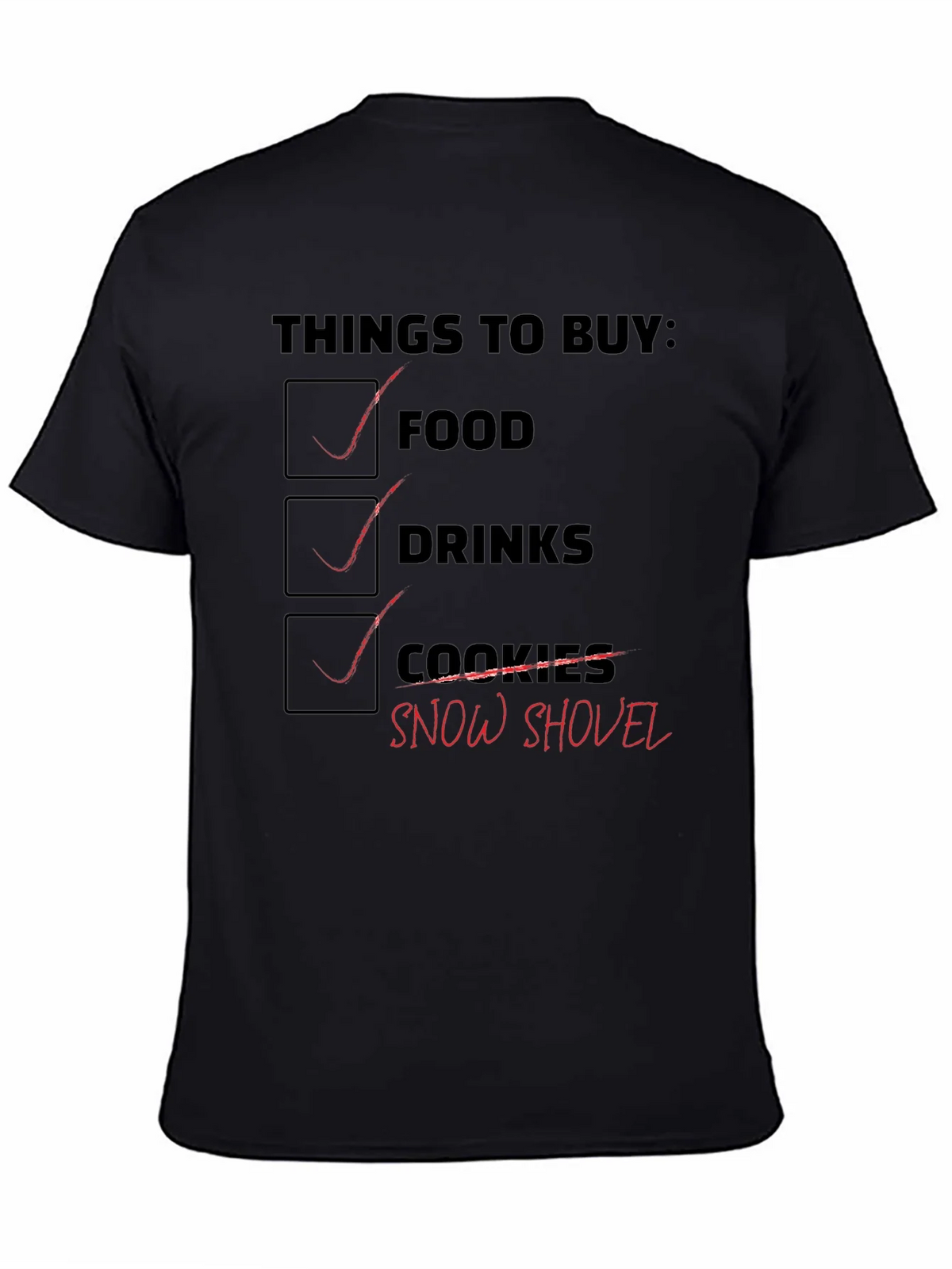 Grocery List Graphic T-Shirt product image 4