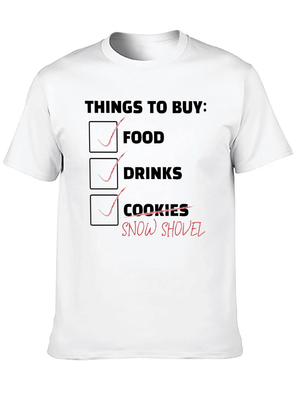 Grocery List Graphic T-Shirt product image 9