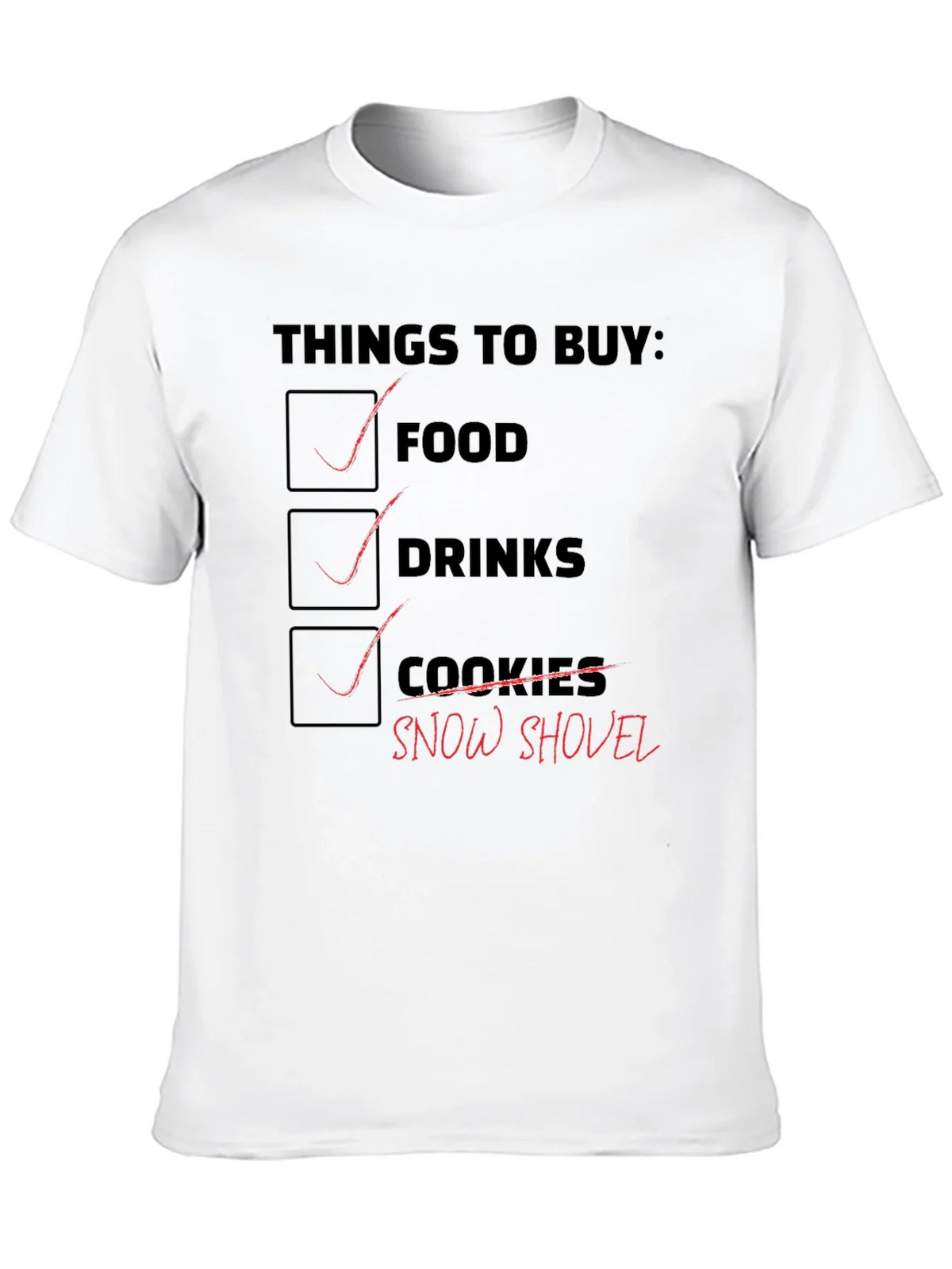 Grocery List Graphic T-Shirt product image 9