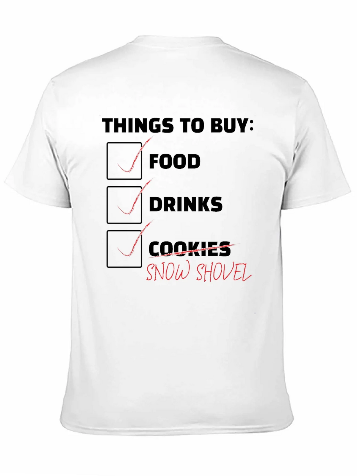 Grocery List Graphic T-Shirt product image 10