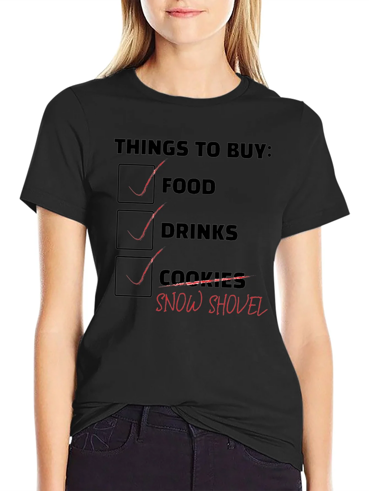 Grocery List Graphic T-Shirt product image 2