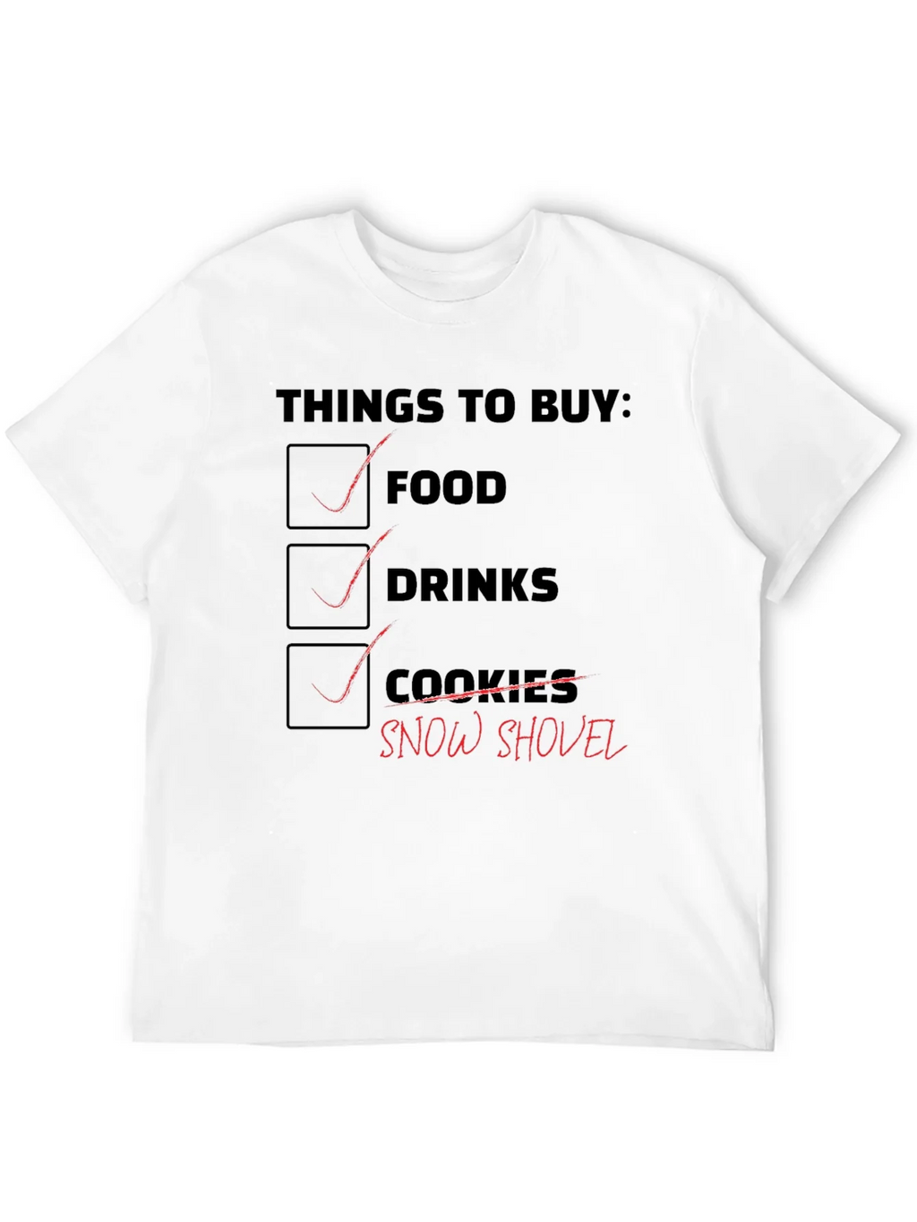 Grocery List Graphic T-Shirt product image 11