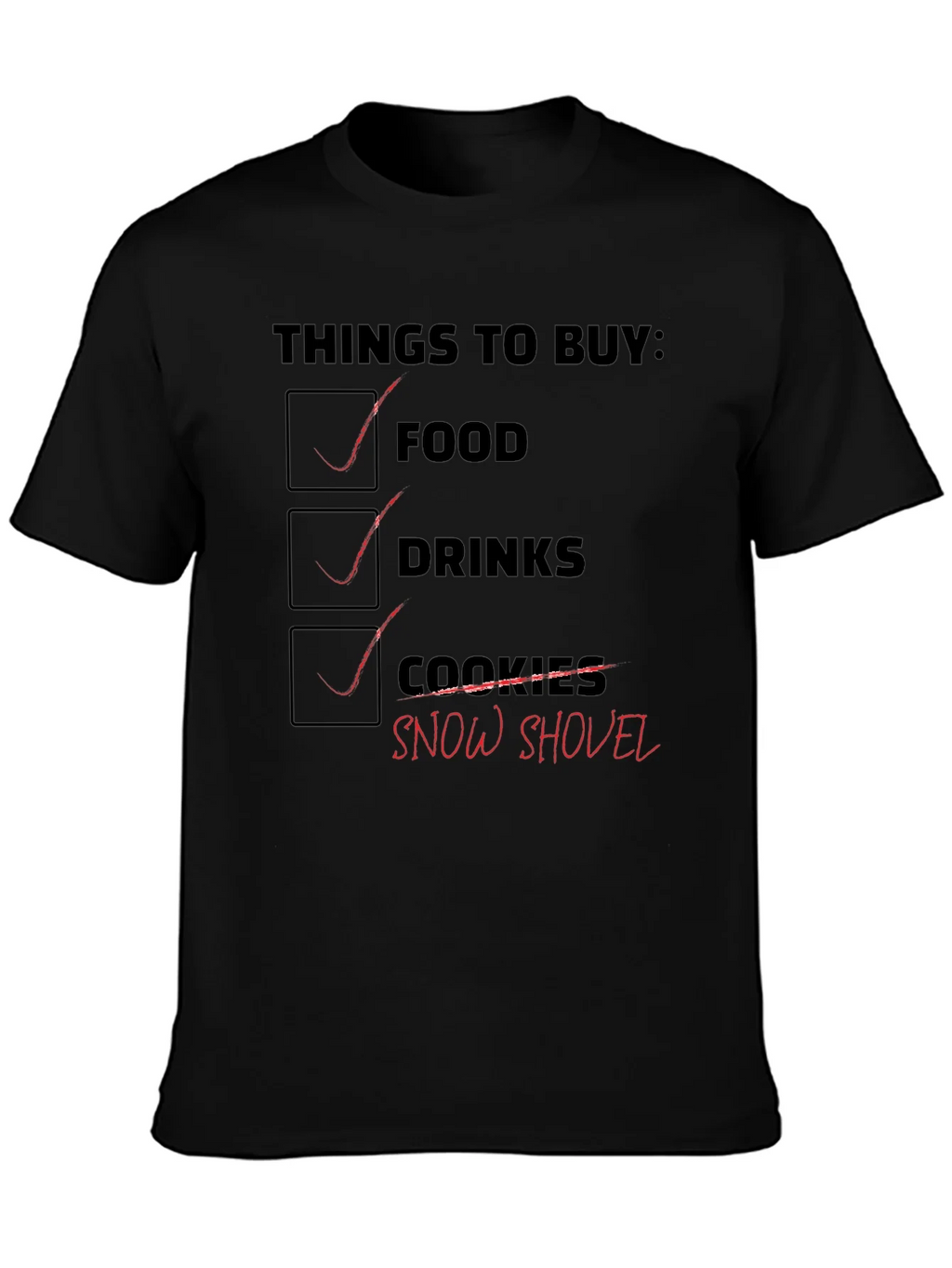 Grocery List Graphic T-Shirt product image 3