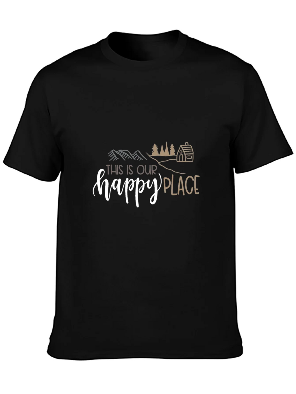 This Is Our Happy Place Graphic Tee - Black product image 3